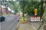 Die NVB arbeiten derzeit an der Denekamper Straße. Foto: Marcel Brandt